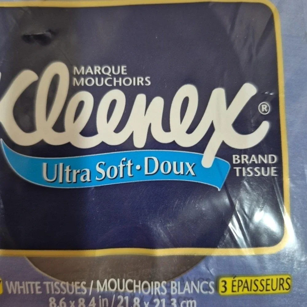 Vintage Kleenex Box 1996 Floral Sealed Ultra Soft-Doux 70ct/3‎ Ply NOS